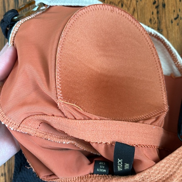 Nip Tuck Swim, Color Block, Textured, Tummy Control, One Piece Swimsuit SZ 4 - Picture 9 of 13